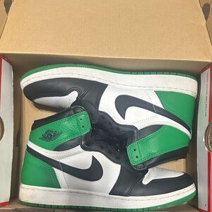 Jordan Kids Sneakers Black White Green